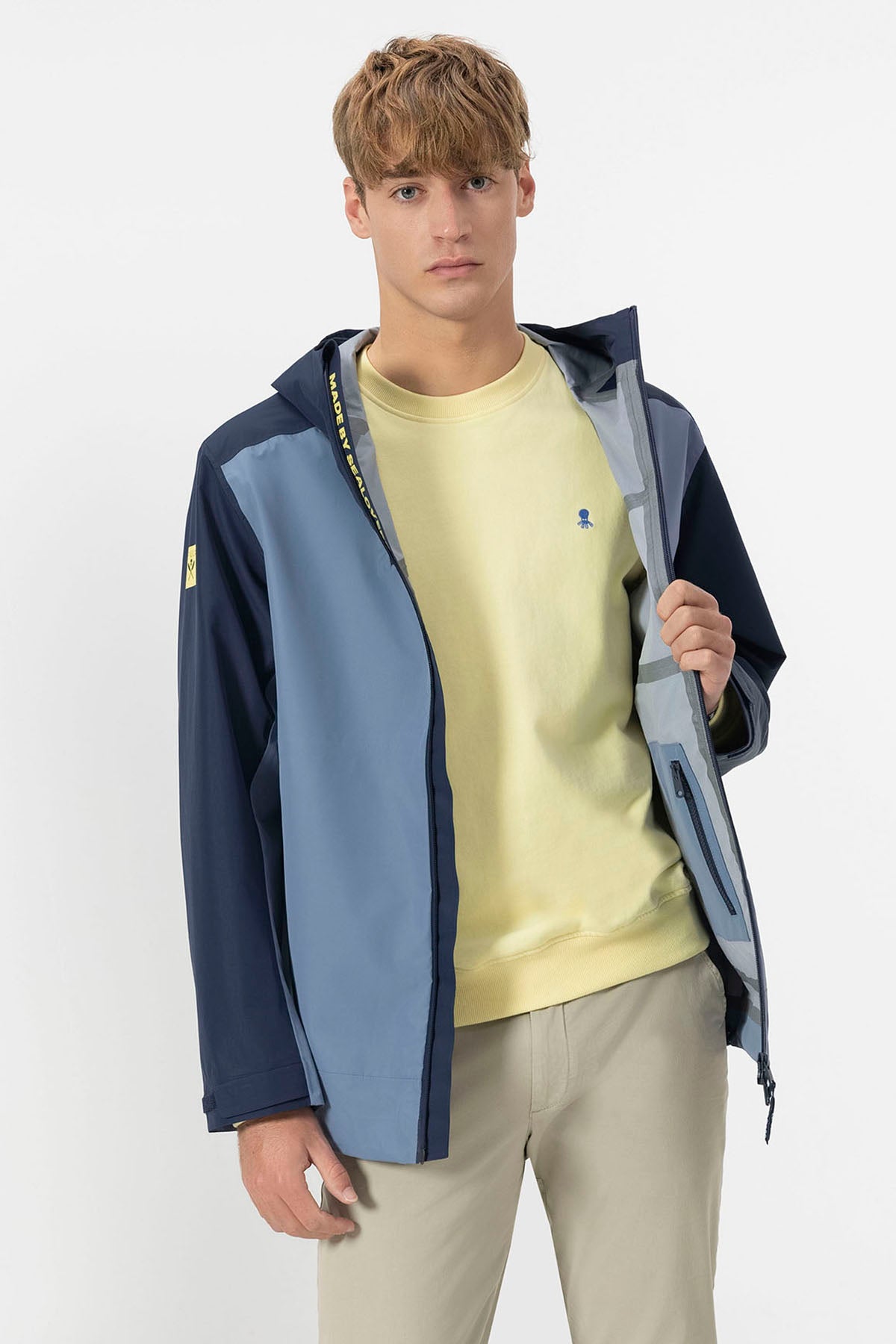 PARKA TÉCNICA ULTRALIGERA OCEAN BREEZE AZUL MARINO