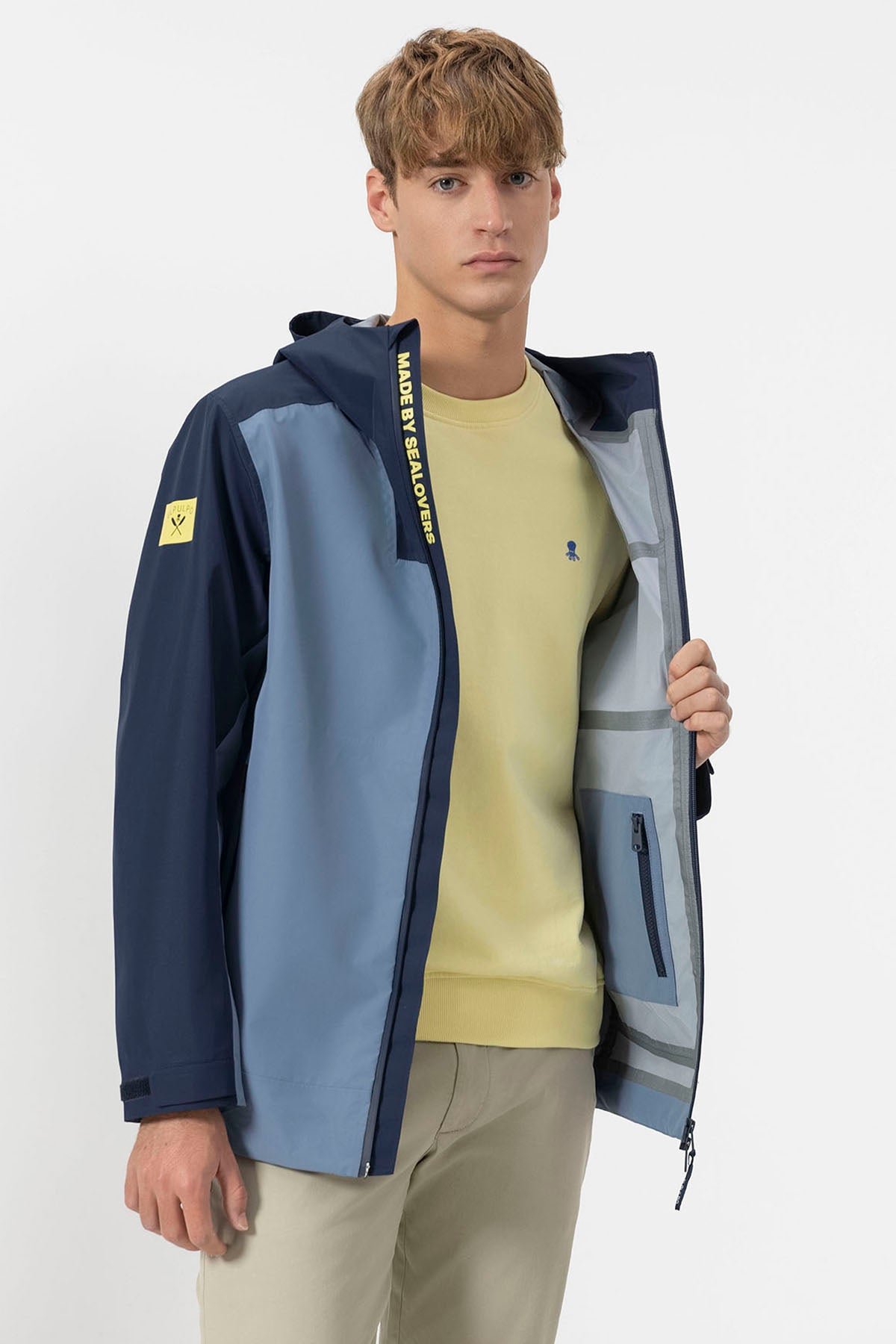 PARKA TÉCNICA ULTRALIGERA OCEAN BREEZE AZUL MARINO