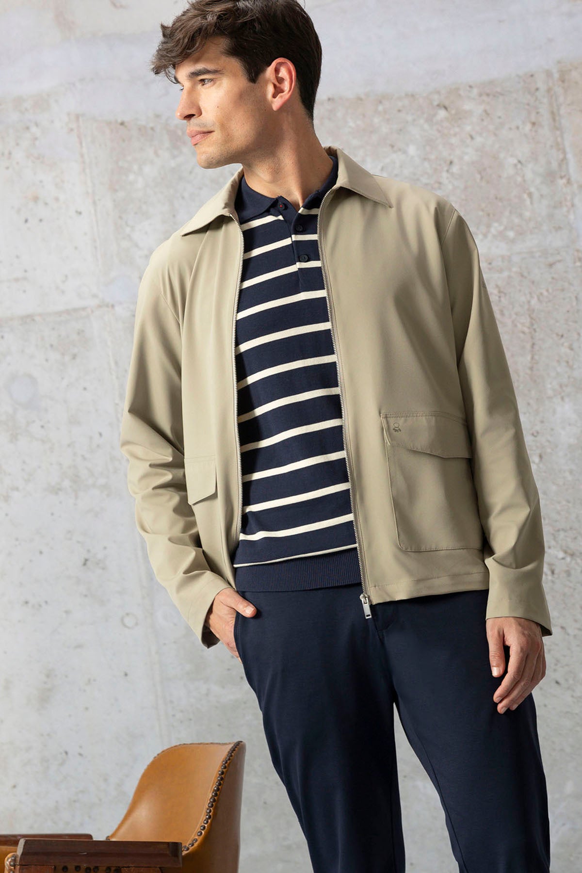 ULTRALIGHT BEIGE TECHNICAL JACKET