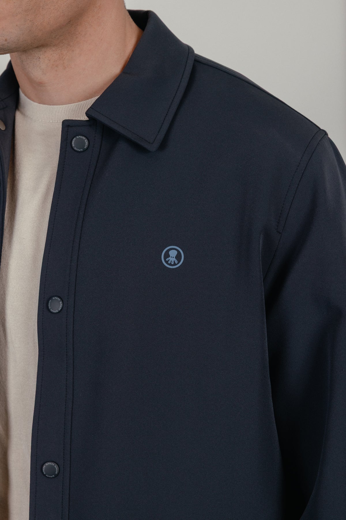 Cazadora guateada perfect azul marino