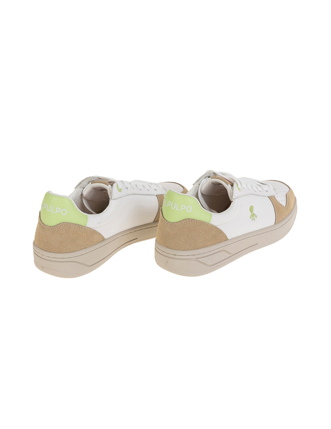 EP HERCULES PISTACHIO GREEN HEEL DETAIL SNEAKER