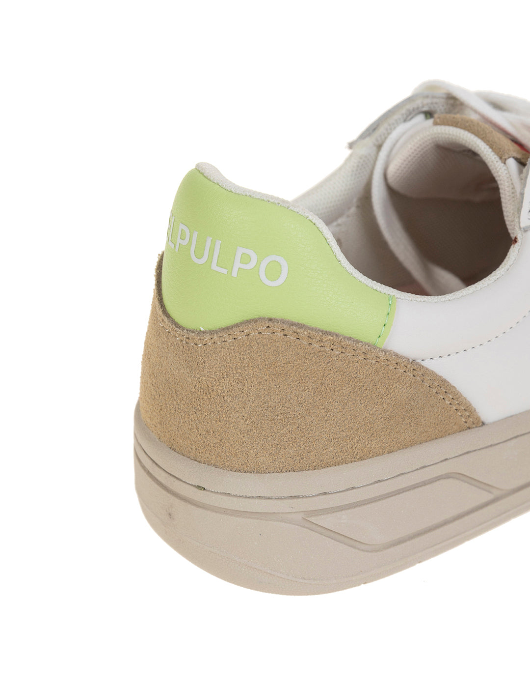 EP HERCULES PISTACHIO GREEN HEEL DETAIL SNEAKER