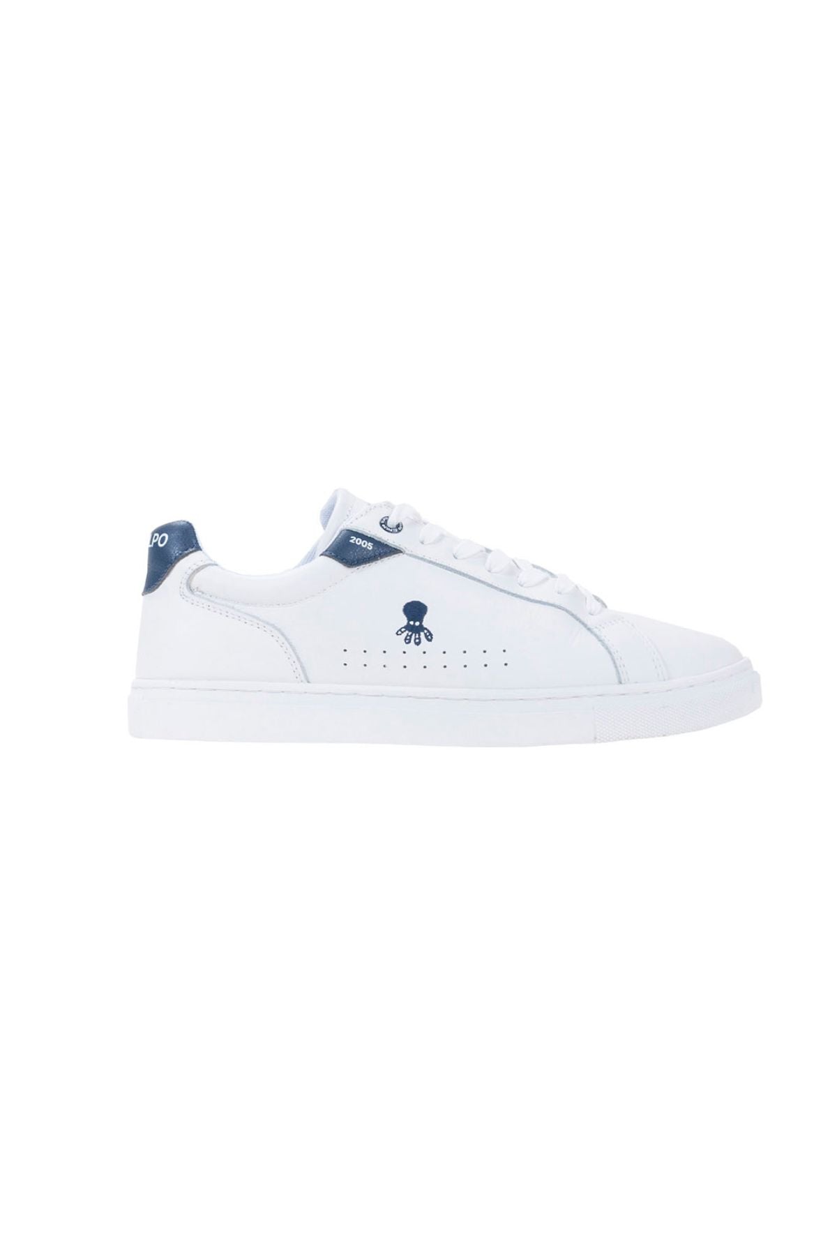 CASUAL SNEAKER WITH SIDE LOGO IN PURE WHITE