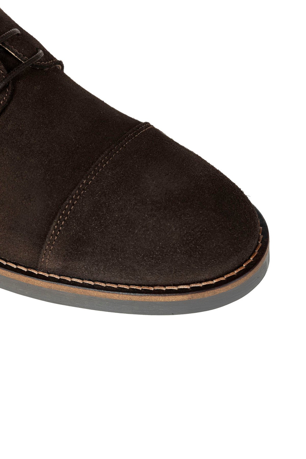 Zapato blucher suela de goma marrón