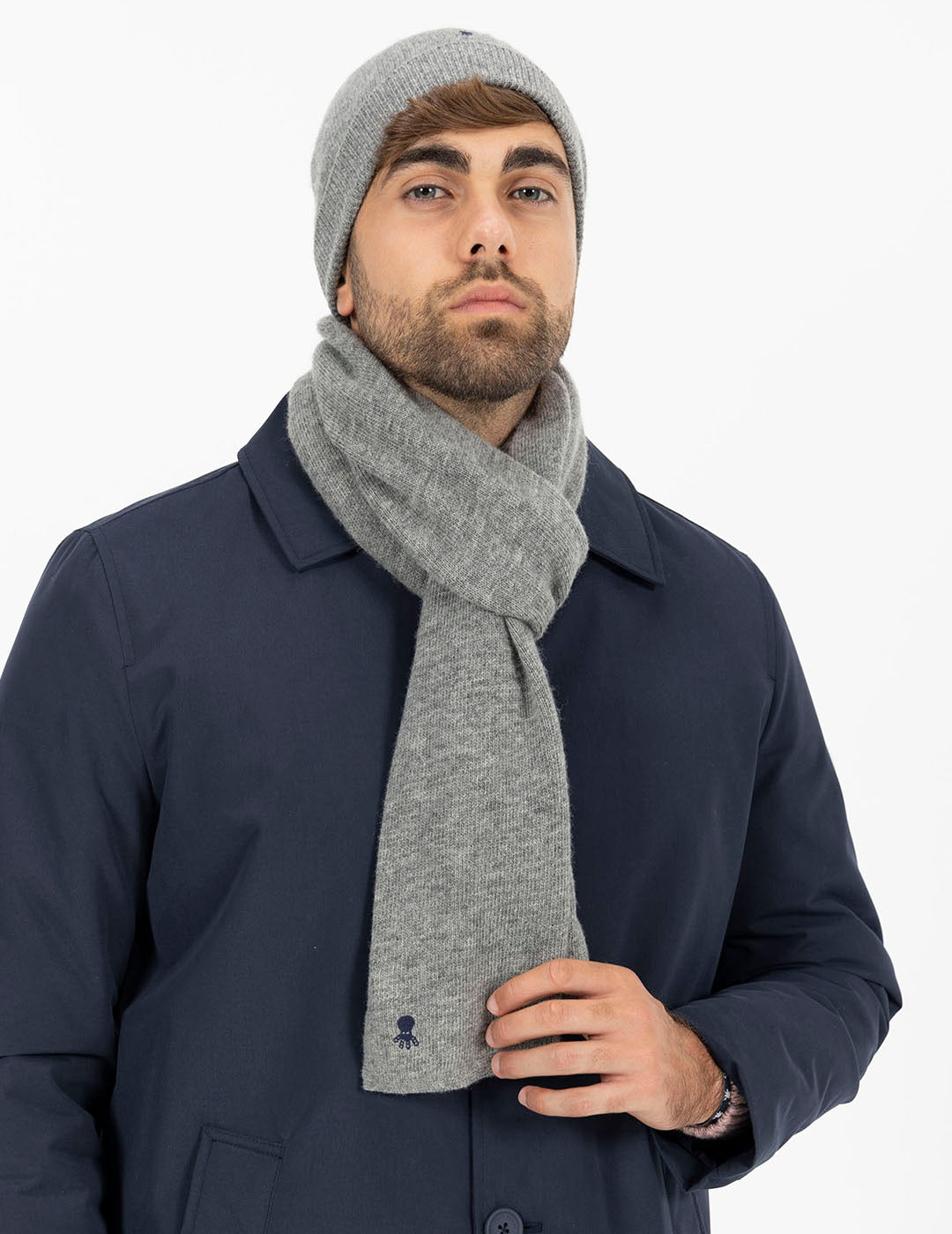 VIGORÉ GREY MELANGE SCARF