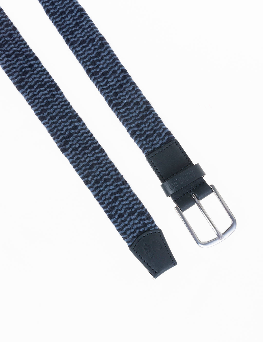 INDIGO WOVEN ELASTIC BELT