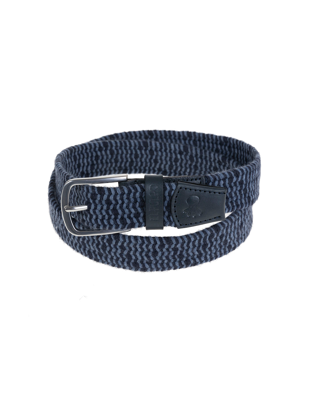 INDIGO WOVEN ELASTIC BELT