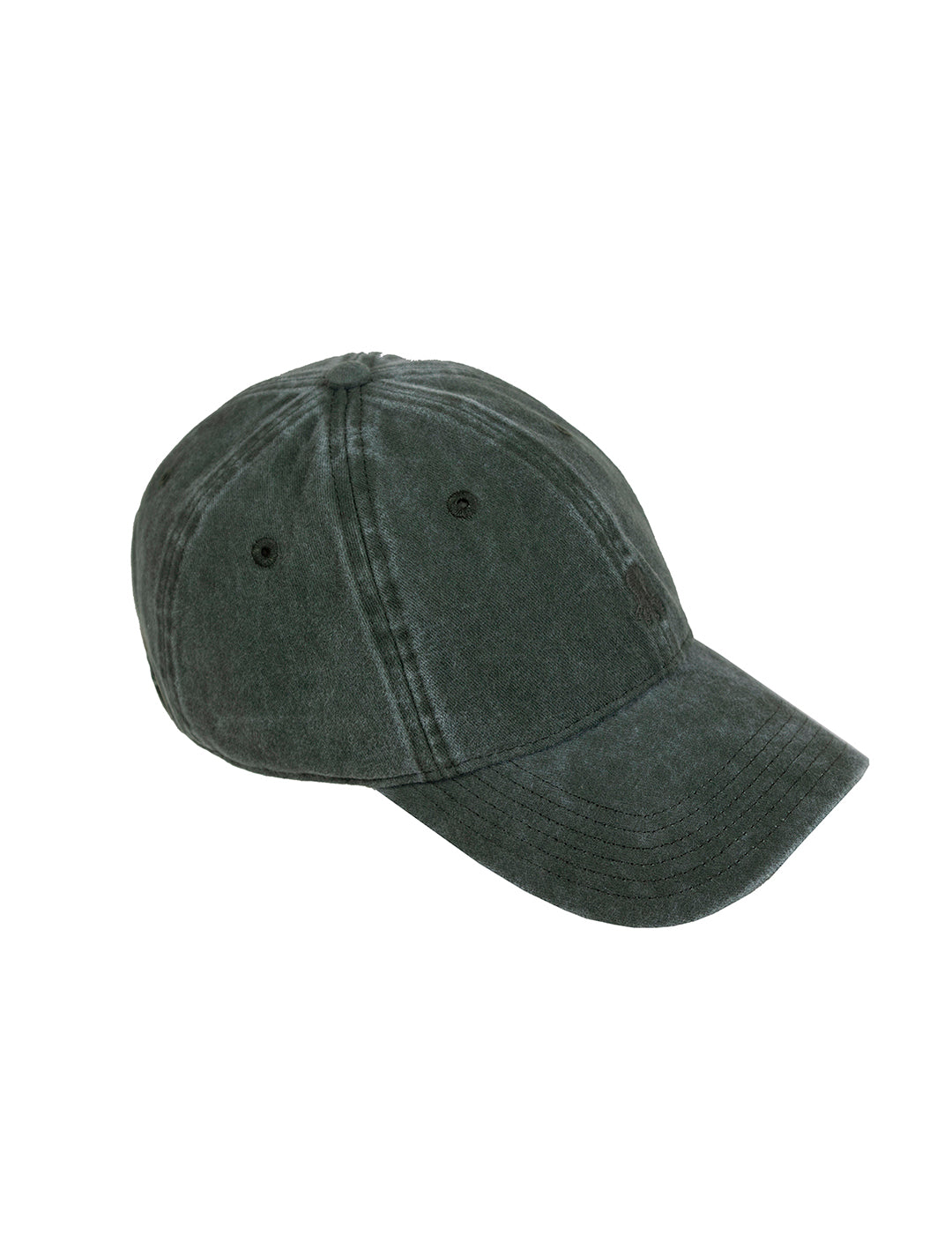 WASHED CAP WITH SAGE GREEN EMBROIDERY