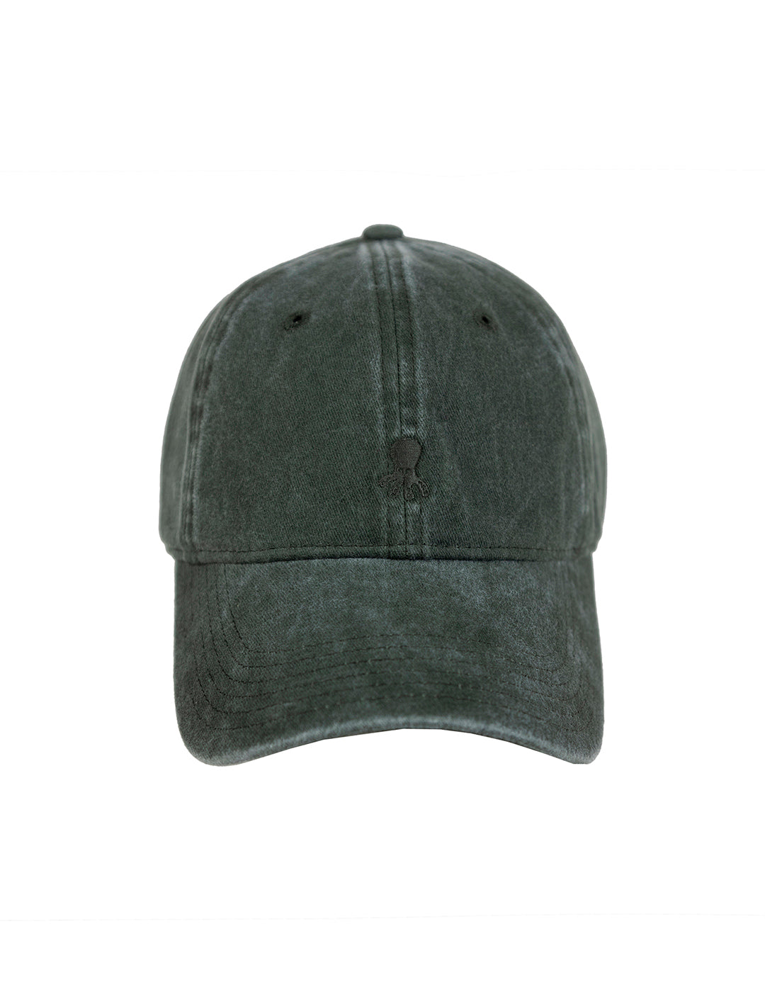 WASHED CAP WITH SAGE GREEN EMBROIDERY