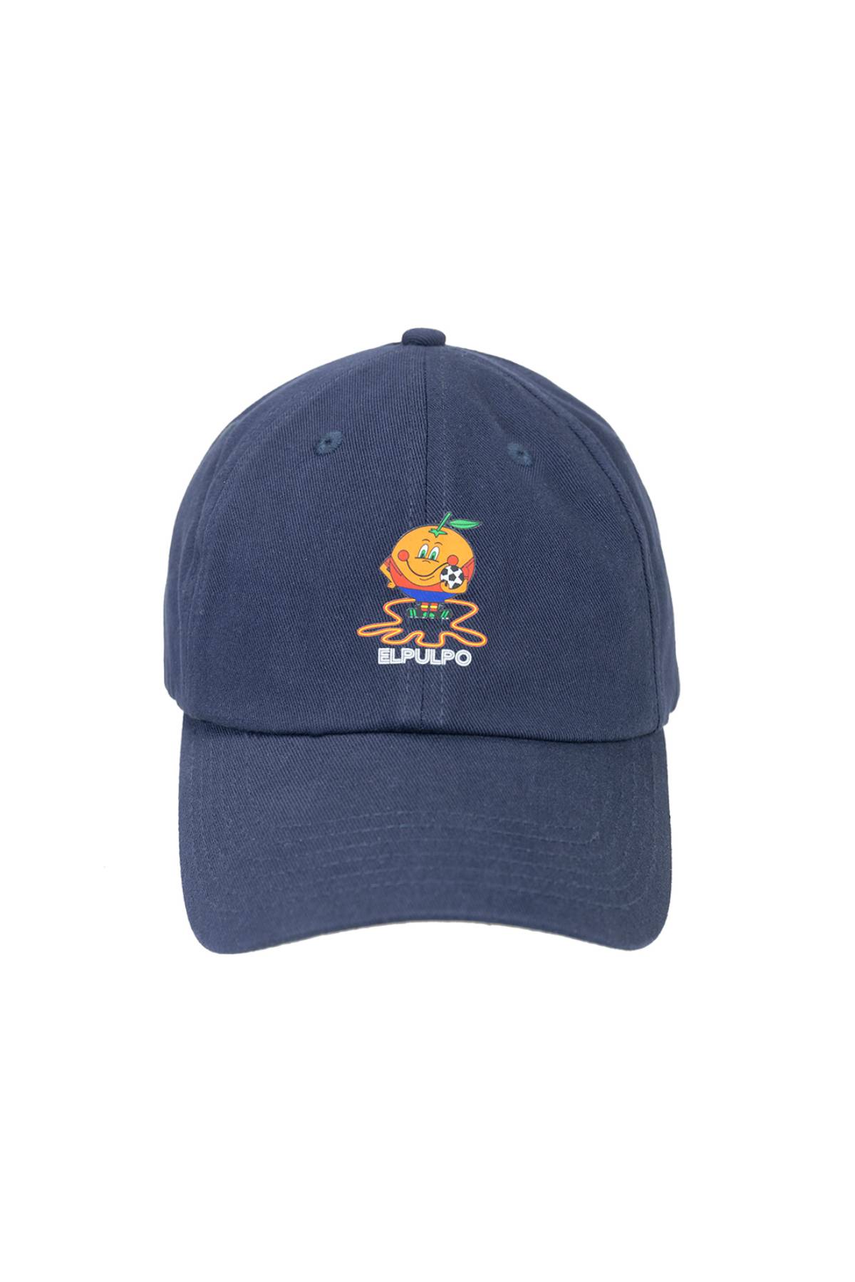GORRA LAVADA ESTAMPADO ELPULPO Y NARANJITO AZUL MARINO DELAVÉ