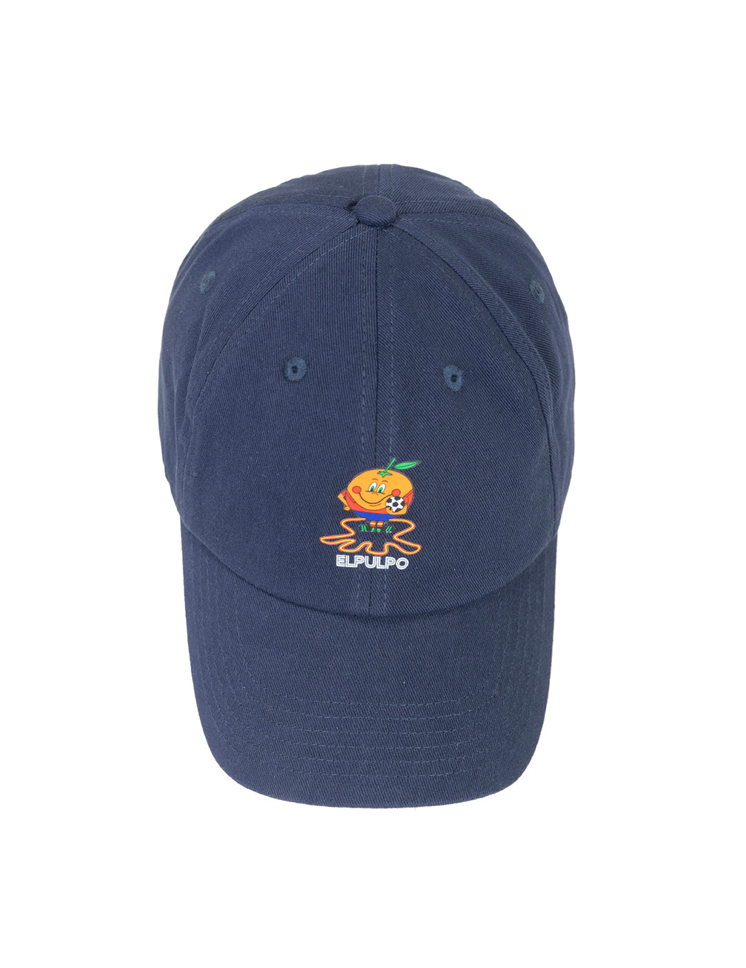 GORRA LAVADA ESTAMPADO ELPULPO Y NARANJITO AZUL MARINO DELAVÉ