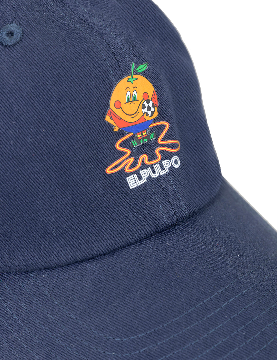 DELAVÉ WASHED CAP WITH OCTOPUS AND NAVY BLUE ORANGE PRINT