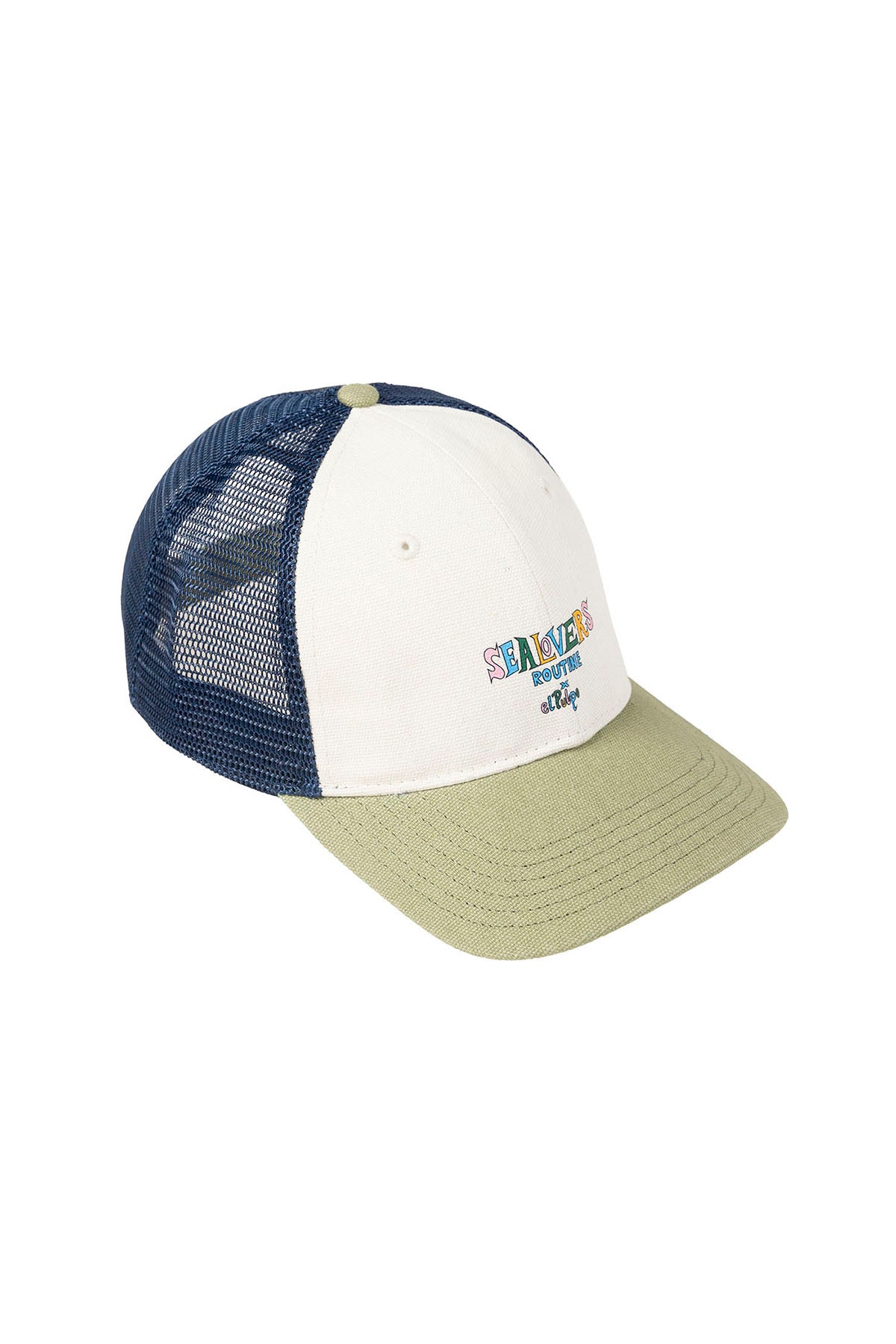 GORRA REJILLA ESTAMPADO DIBUJADO SEALOVERS ROUTINE BLANCO ROTO