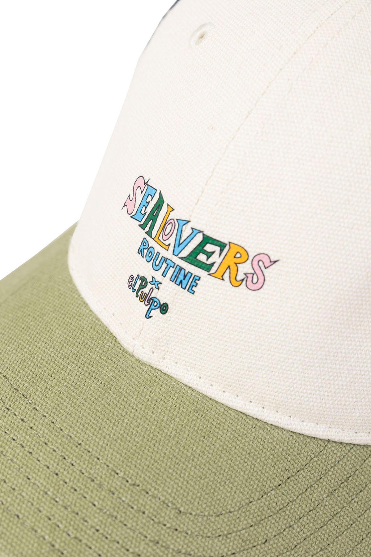 GORRA REJILLA ESTAMPADO DIBUJADO SEALOVERS ROUTINE BLANCO ROTO