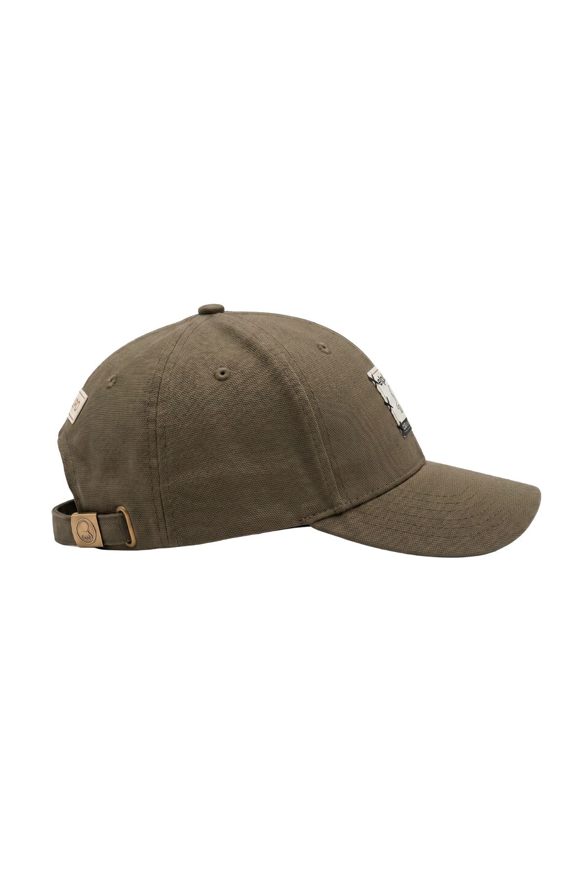 Gorra loneta etiqueta oasis verde khaki