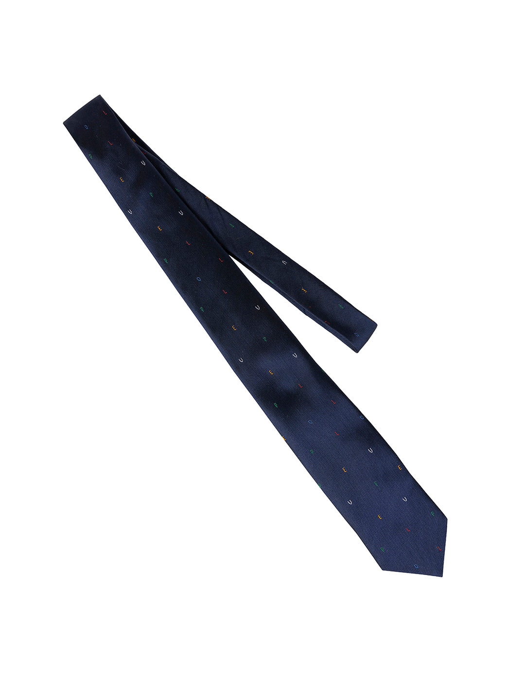 CORBATA LETRAS AZUL MARINO