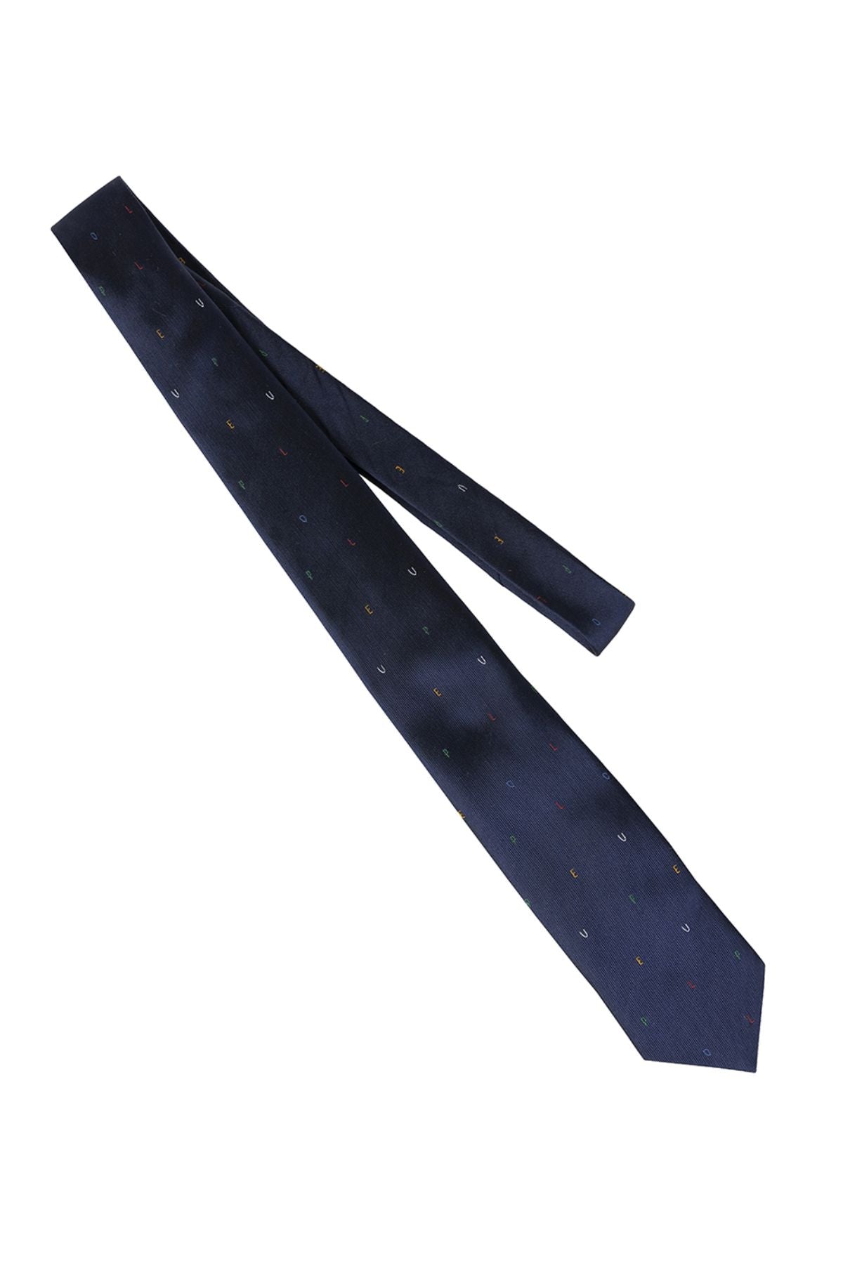 NAVY BLUE LETTERS TIE