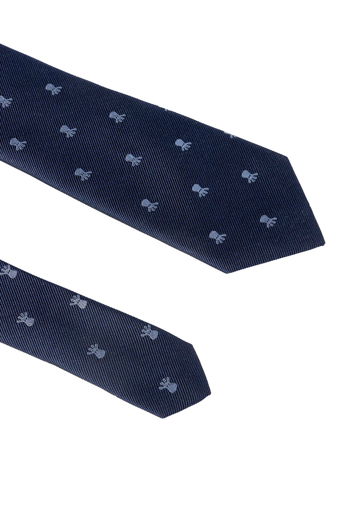 Corbata pulpos azul marino