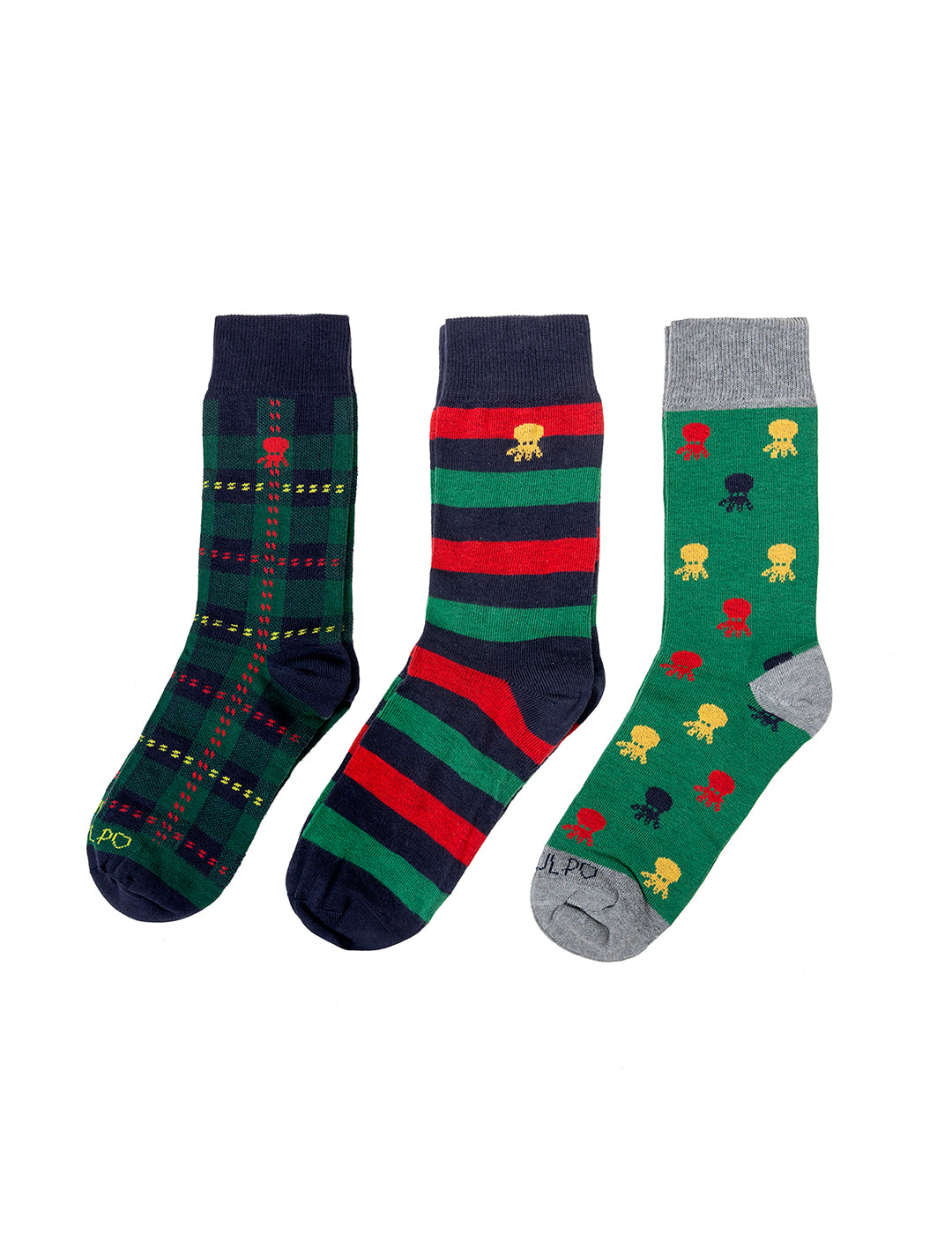 CALCETINES HELPERS VERDE MULTICOLOR