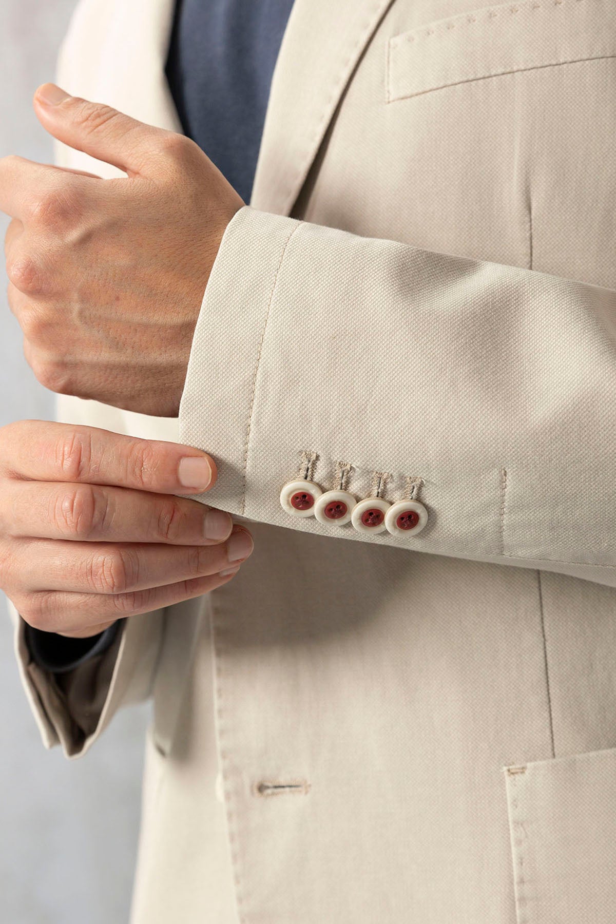 DYED BLAZER IN IVORY GARMENT