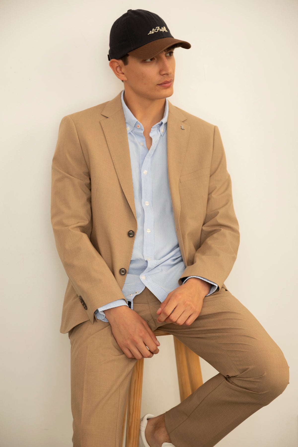 AMERICANA TRAJE COMFORT TOSTADO