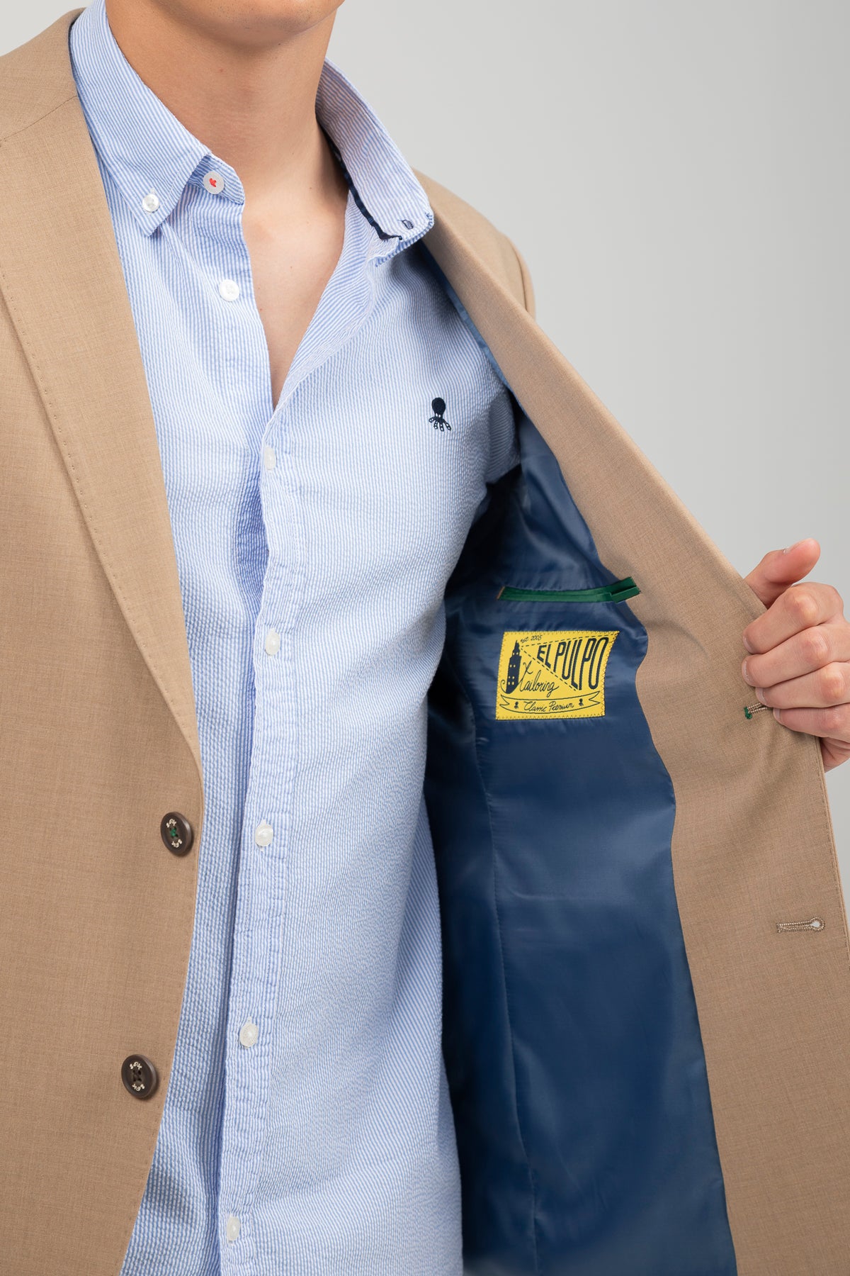 AMERICANA TRAJE COMFORT TOSTADO