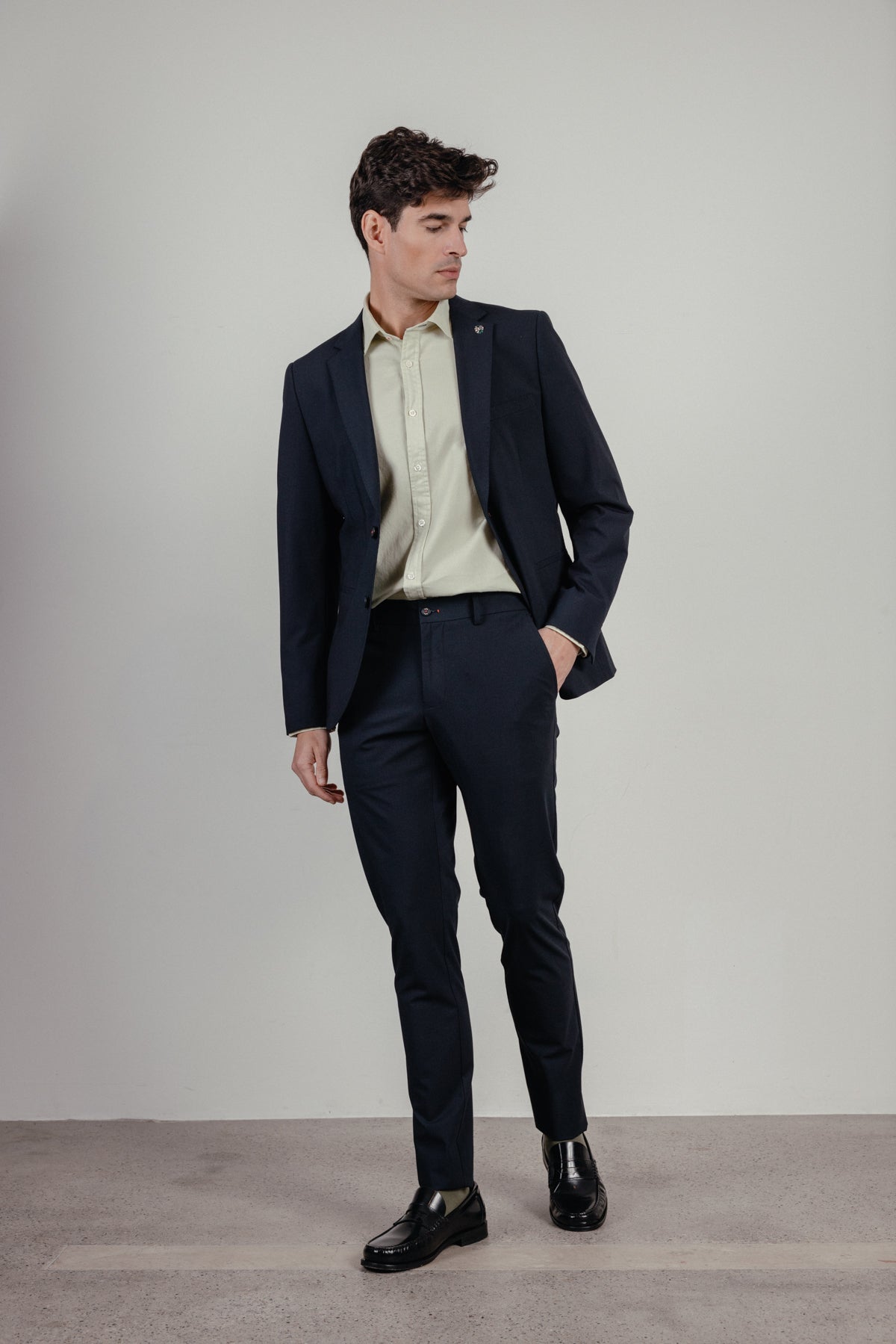 Americana traje comfort azul marino