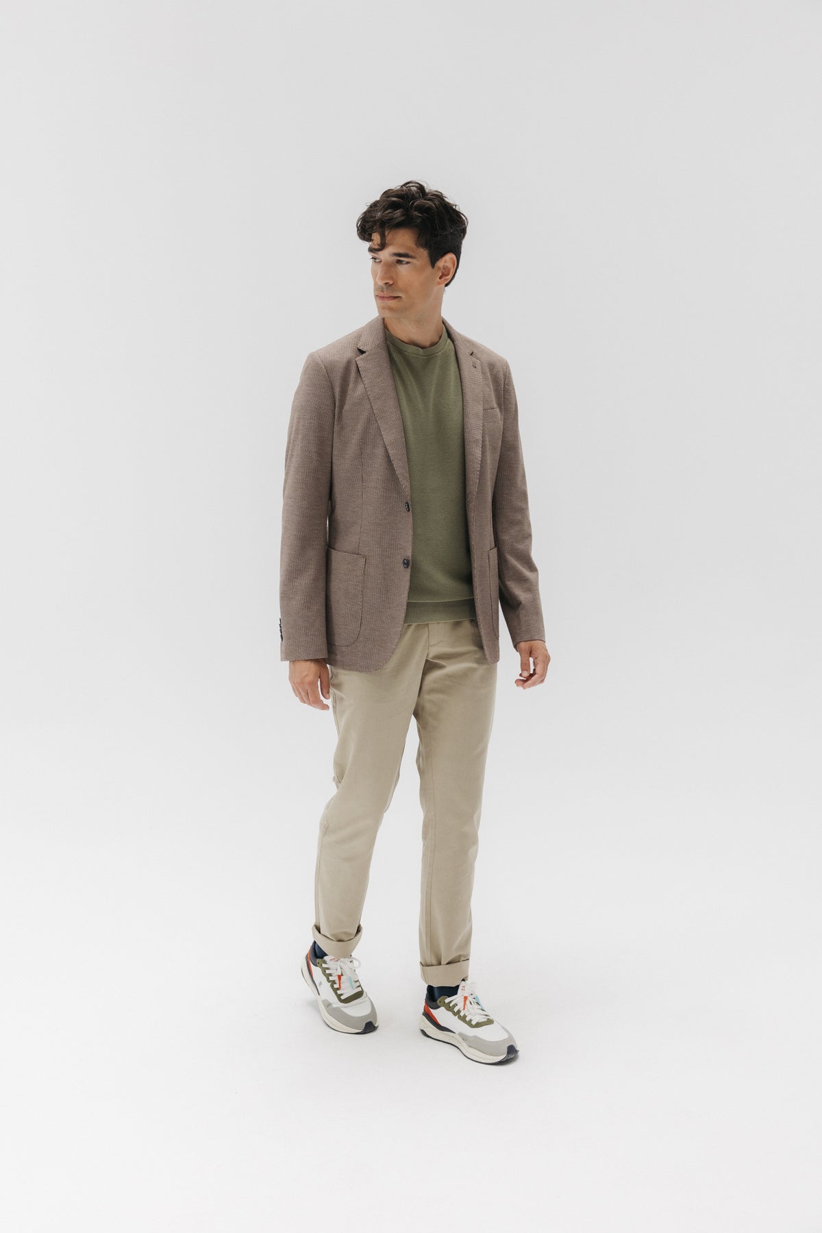 AMERICANA PUNTO ESTRUCTURA MARRÓN CHOCOLATE