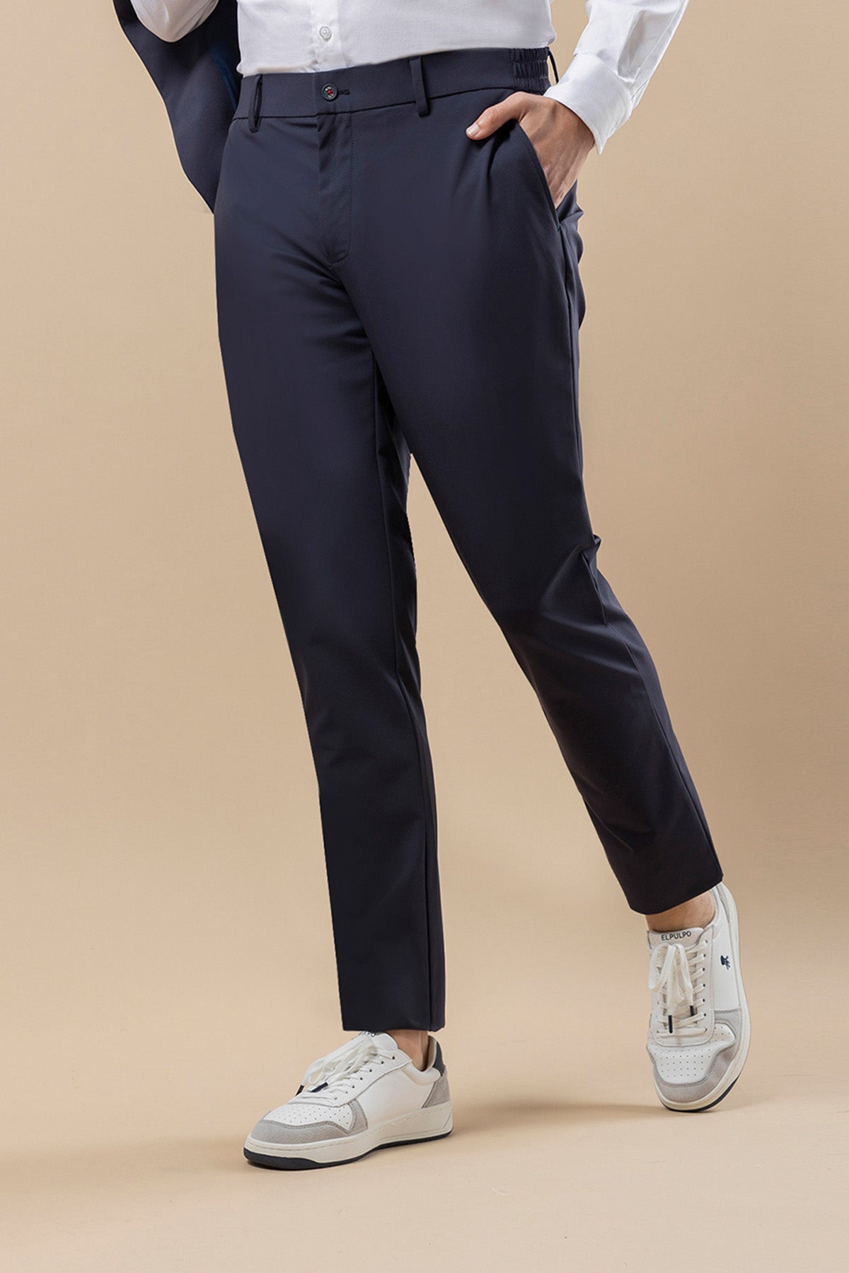 PANTALÓN ELÁSTICO ULTRALIGERO AZUL MARINO
