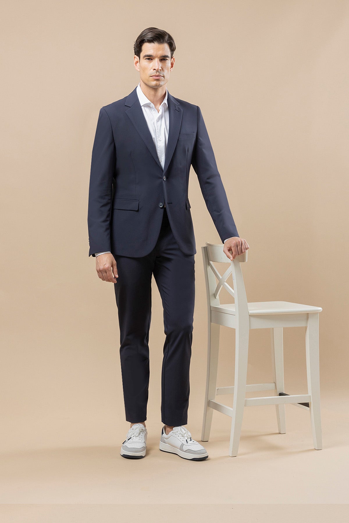 PANTALÓN ELÁSTICO ULTRALIGERO AZUL MARINO