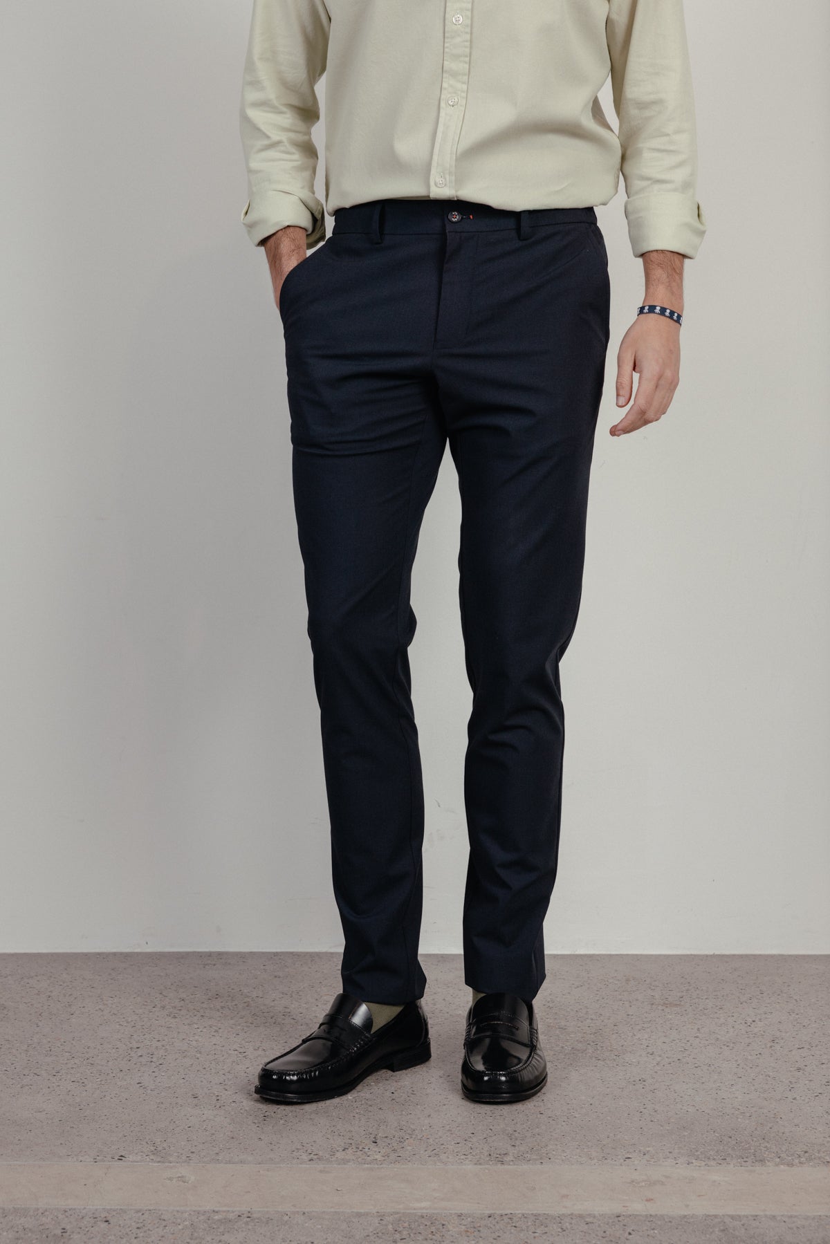Pantalón traje comfort azul marino