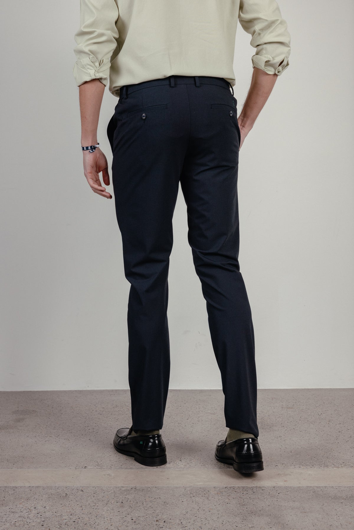 Pantalón traje comfort azul marino