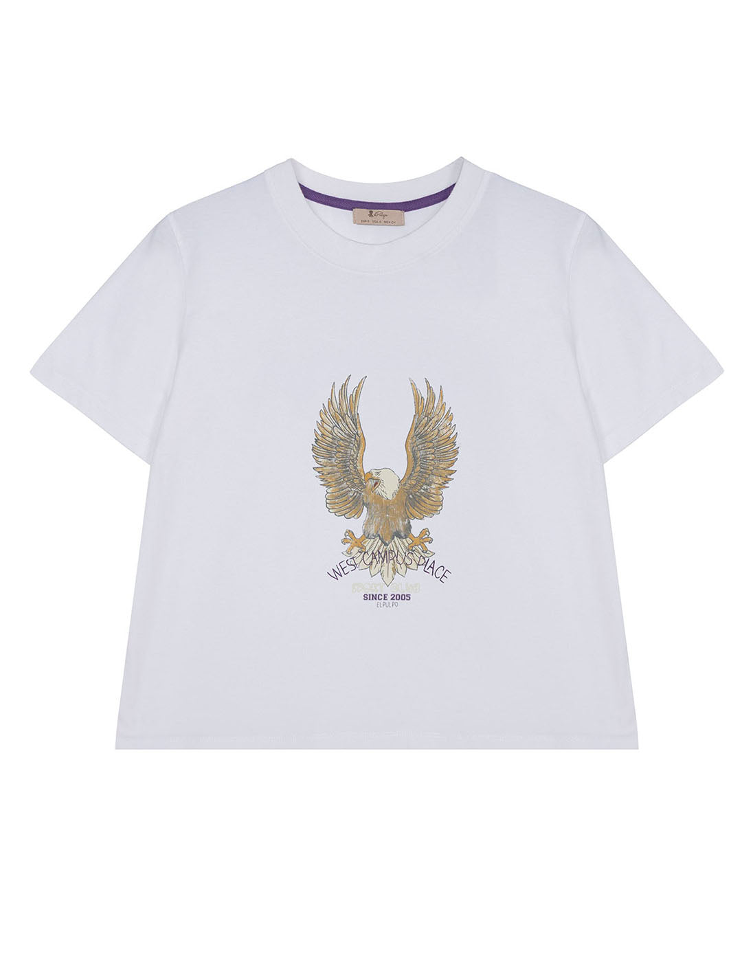 CAMISETA TEEN ÁGUILA BLANCO PURO