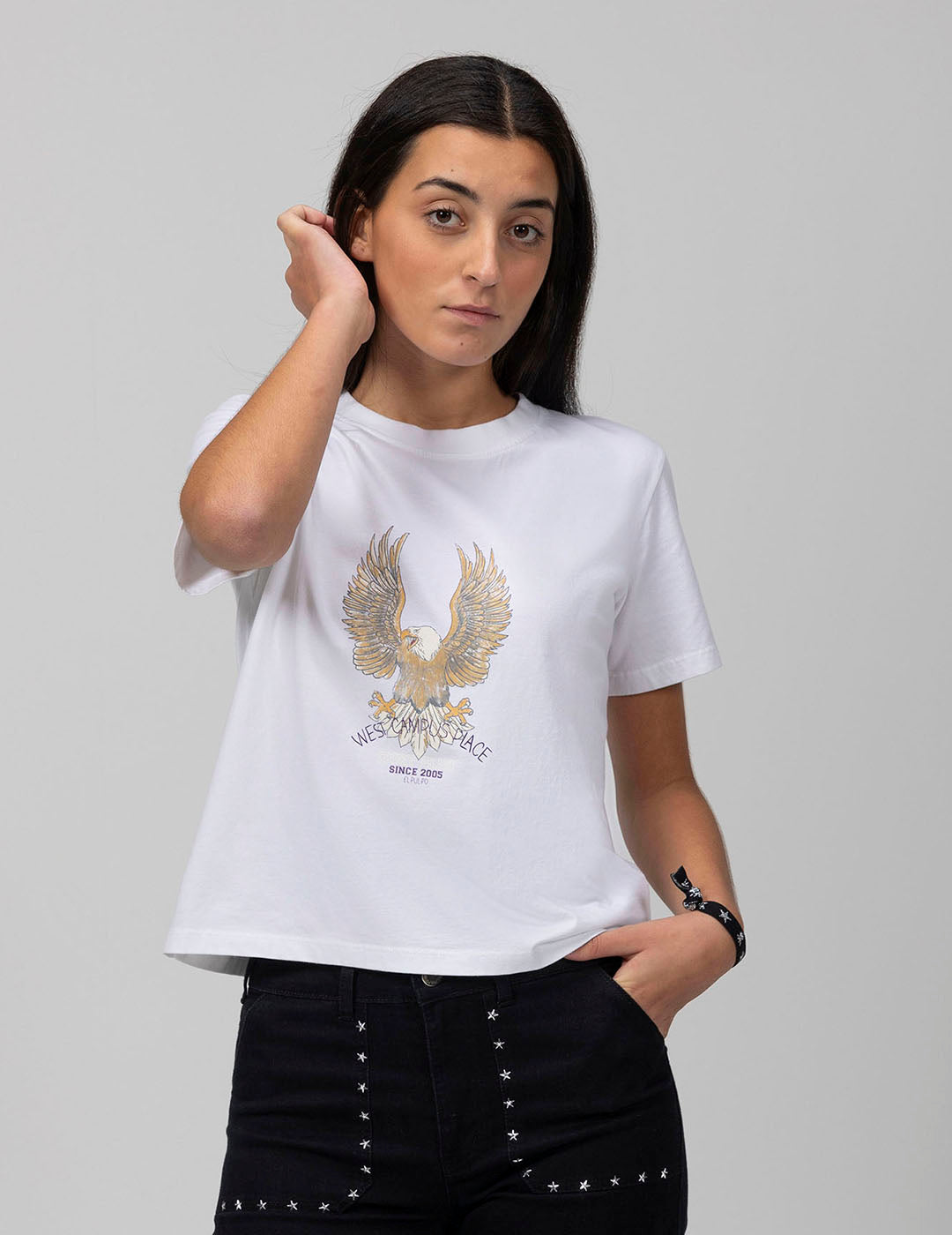 CAMISETA TEEN ÁGUILA BLANCO PURO