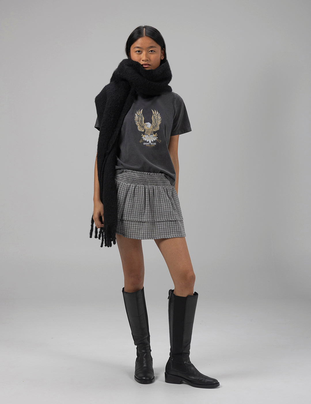 TEEN BLACK EAGLE DELAVÉ T-SHIRT