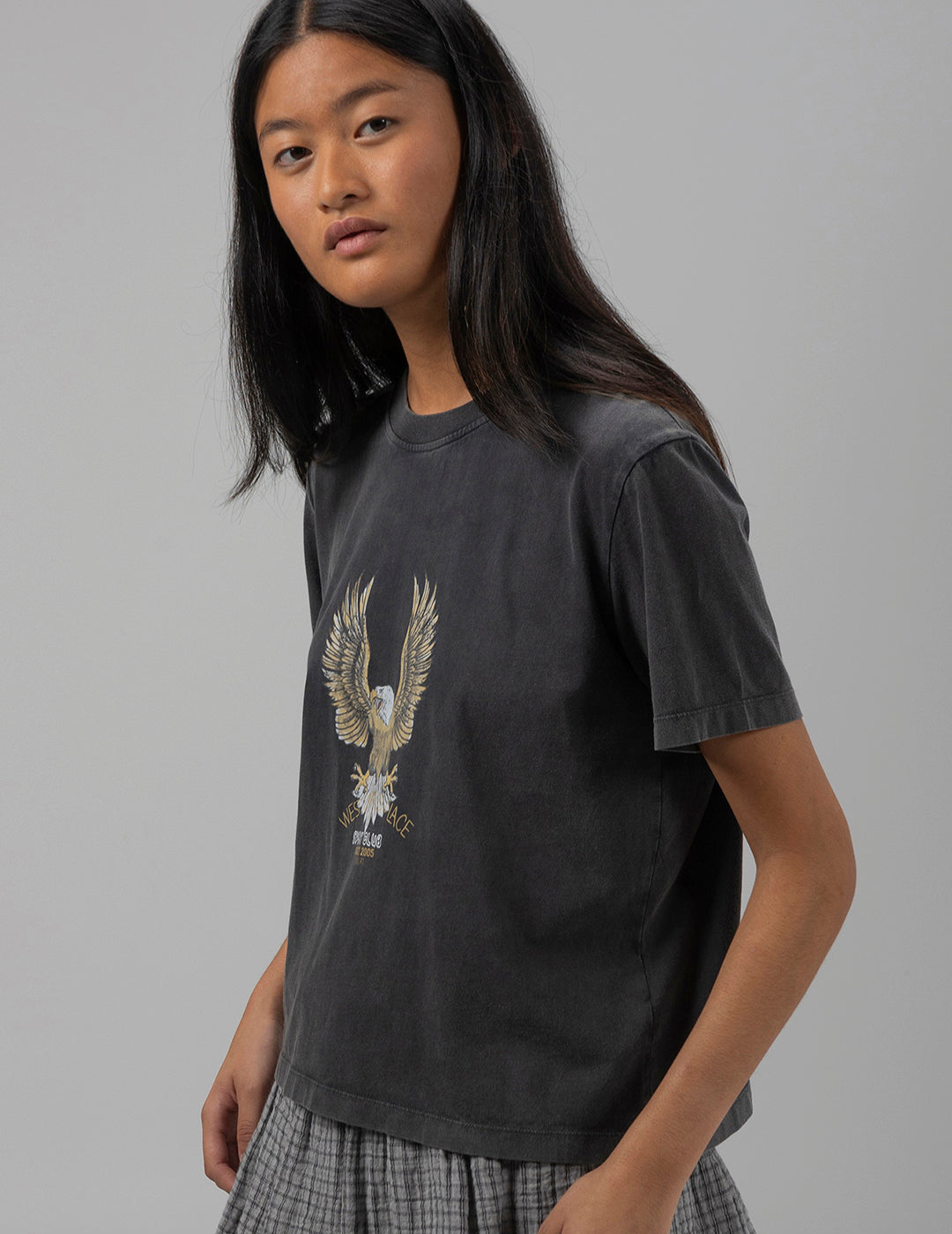 TEEN BLACK EAGLE DELAVÉ T-SHIRT