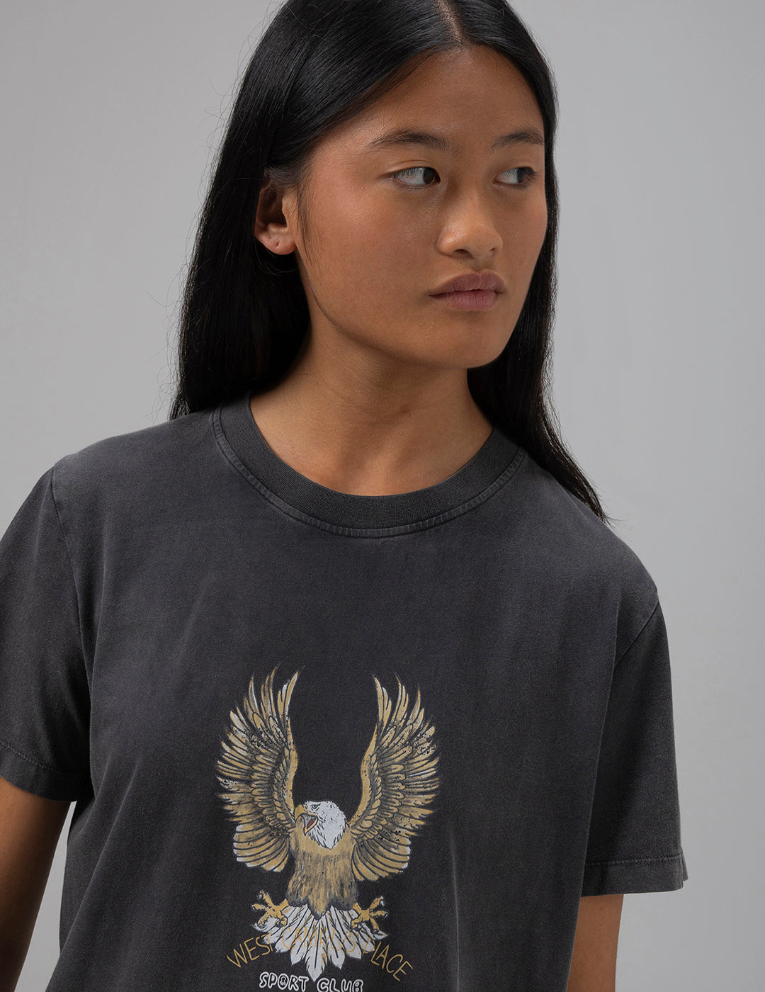 TEEN BLACK EAGLE DELAVÉ T-SHIRT