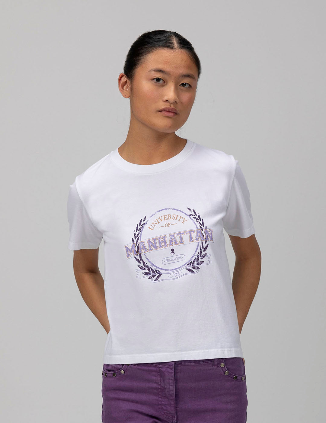 CAMISETA TEEN MANHATTAN BLANCO PURO