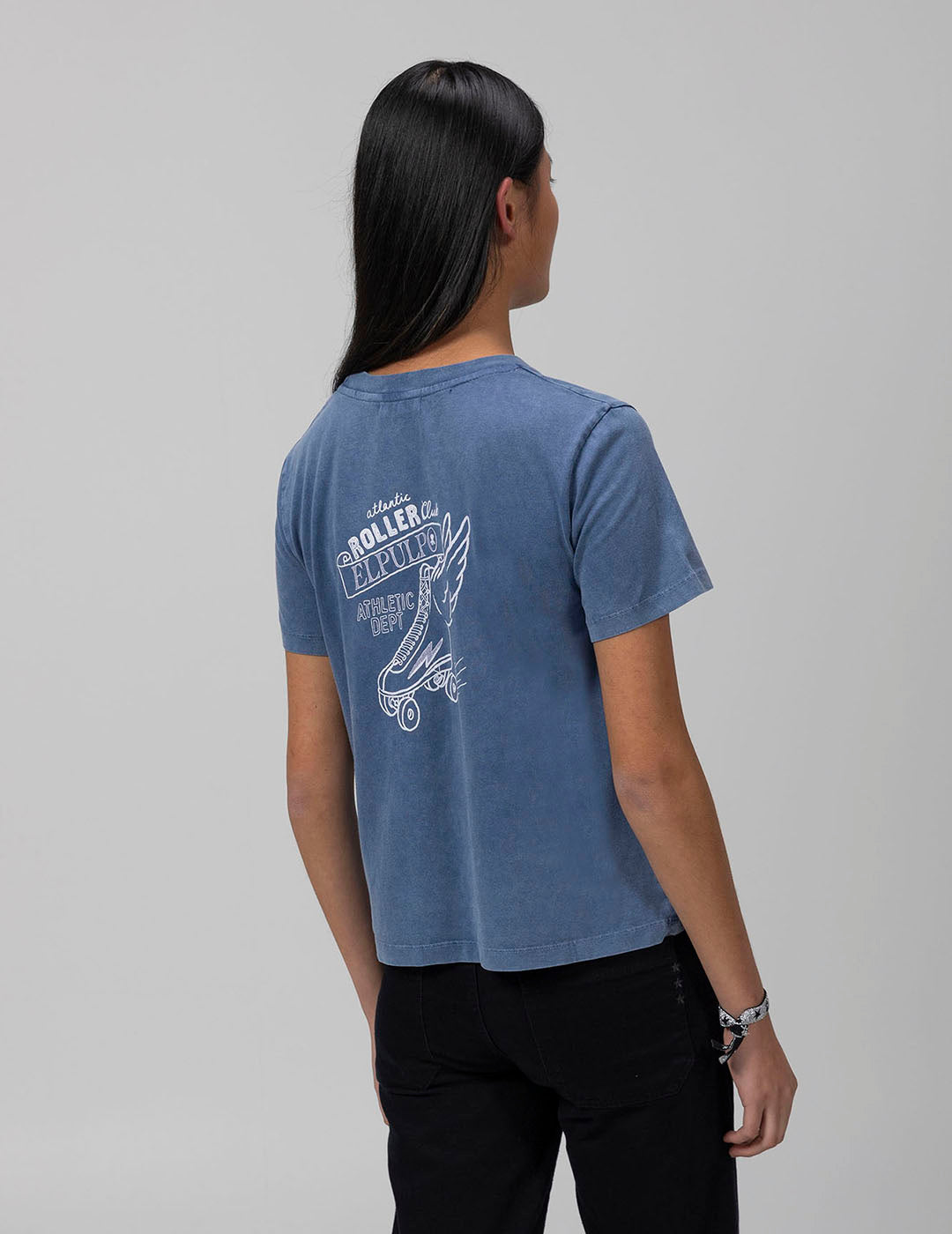 TEEN ROLLER CLUB INDIGO DELAVÉ T-SHIRT