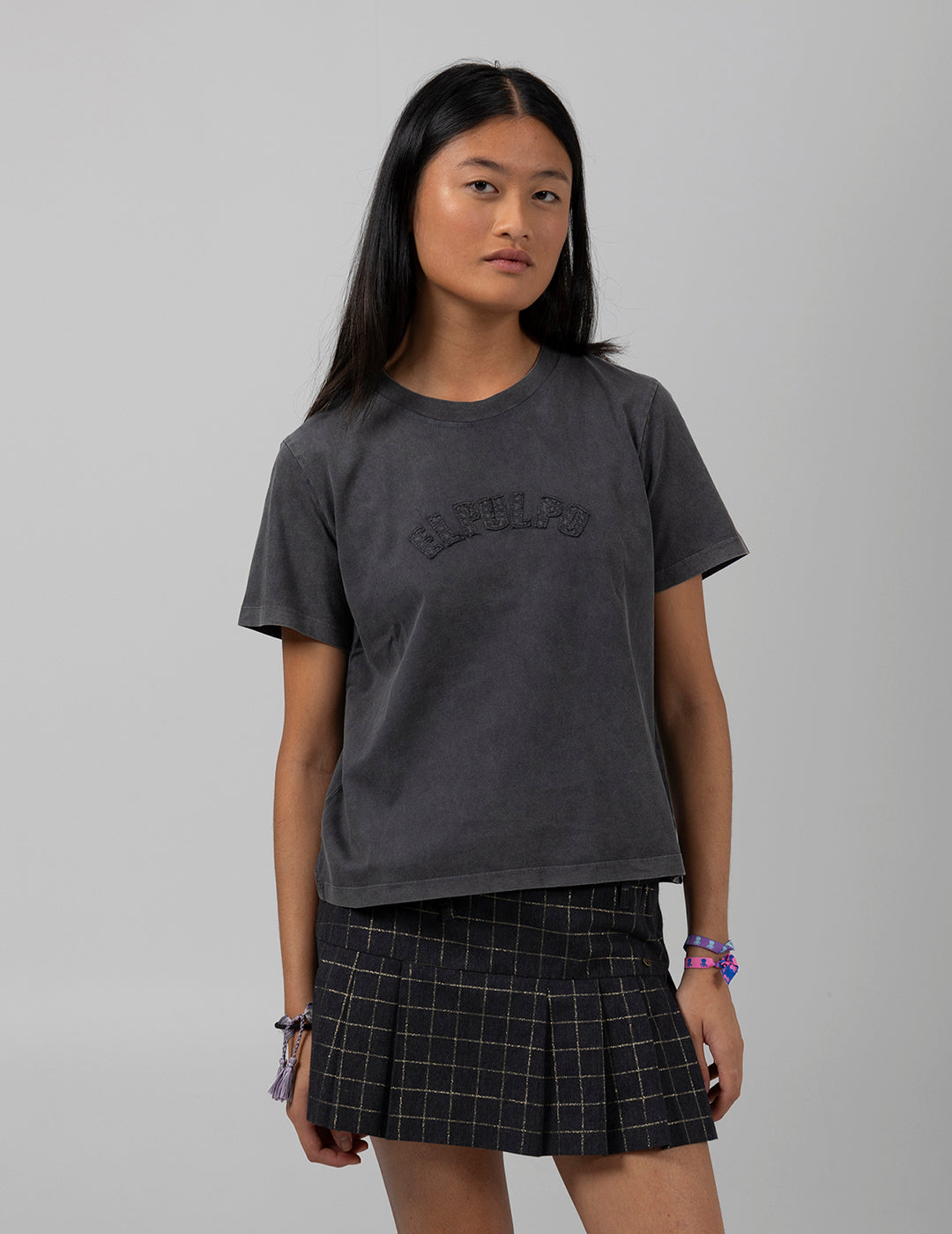 TEEN ELPULPO WORN BLACK DELAVÉ T-SHIRT