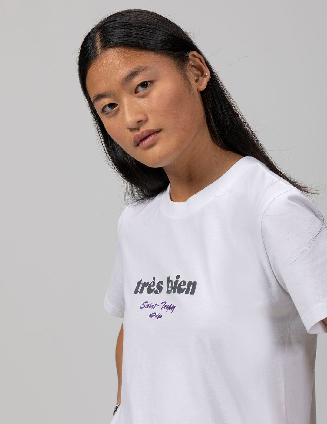 CAMISETA TEEN TRÈS BIEN BLANCO PURO