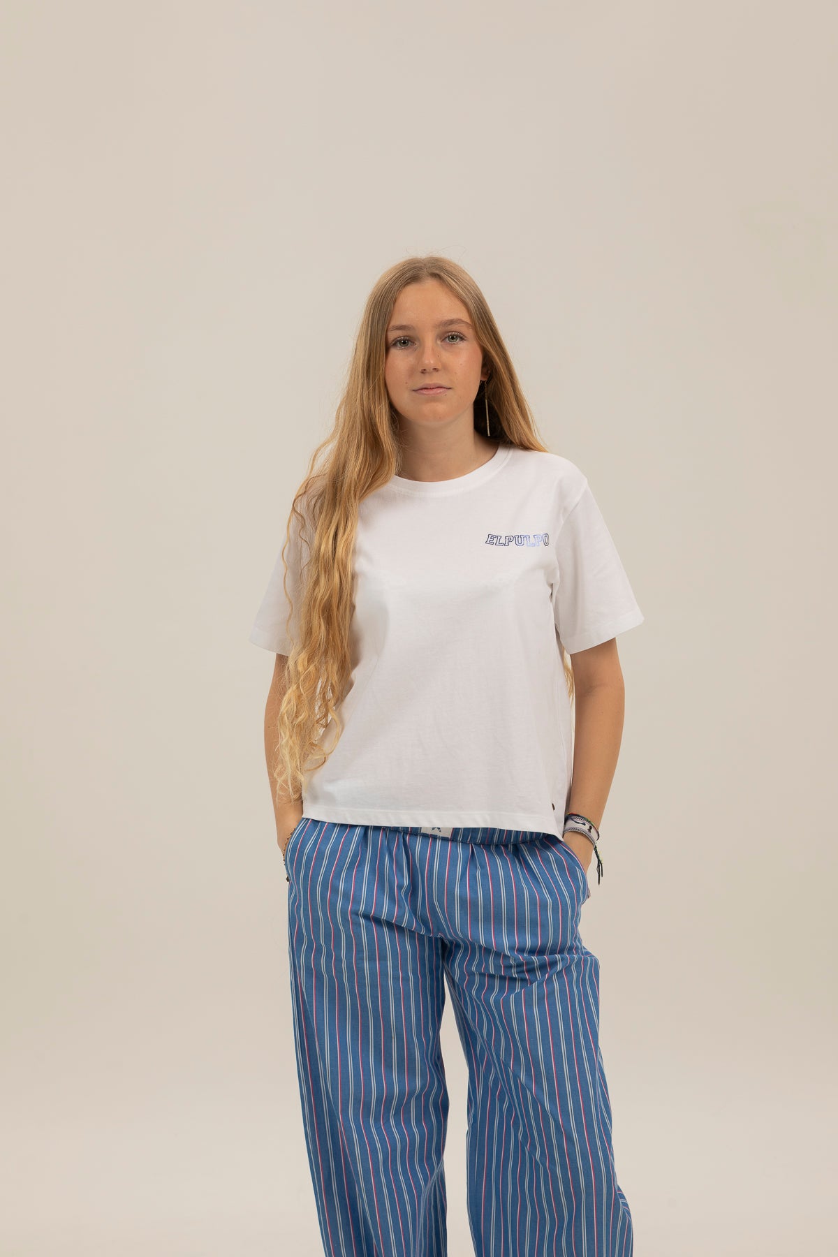 CAMISETA TEEN LAVADA ALAS AZUL MARINO
