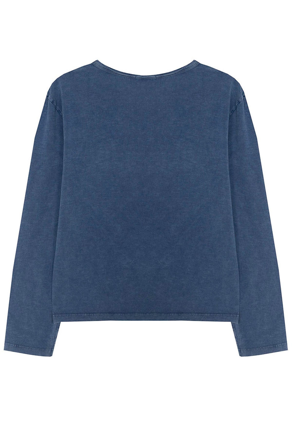 CAMISETA MANGA LARGA TEEN CON BOTONES  INDIGO DELAVÉ