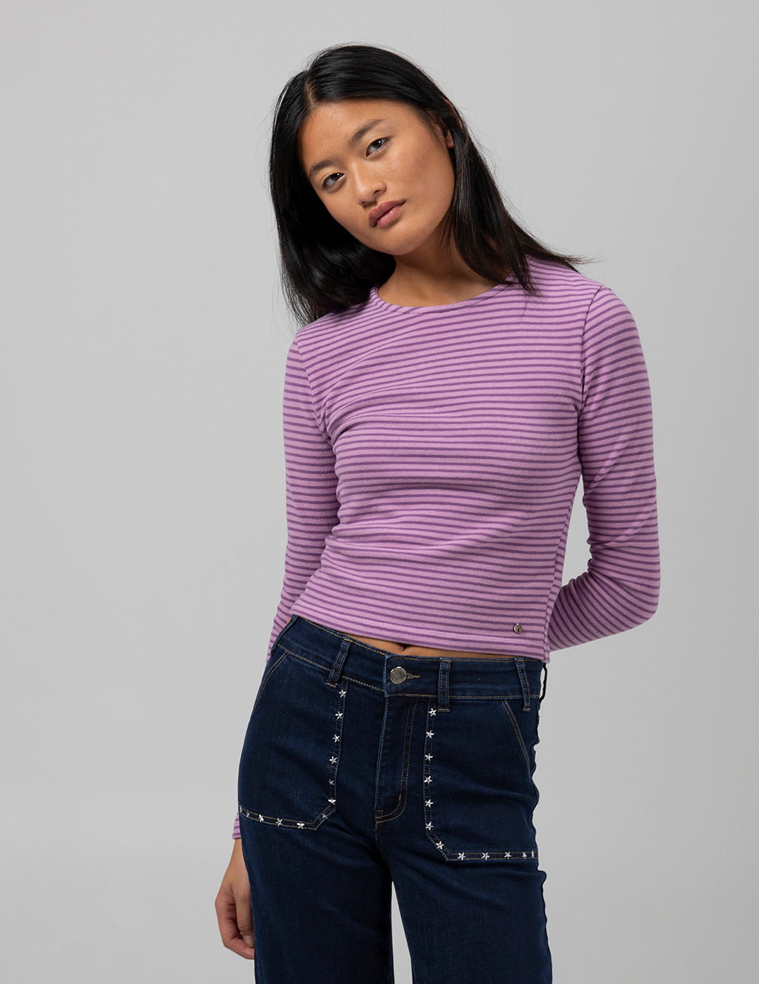 TEEN MALLOW STRIPED LONG SLEEVE T-SHIRT