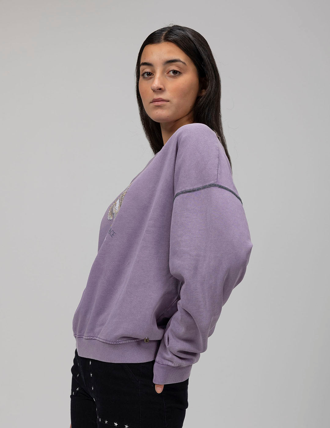 SUDADERA TEEN ÁGUILA MORADO