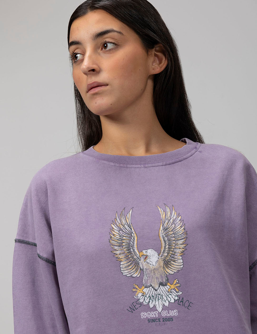 SUDADERA TEEN ÁGUILA MORADO