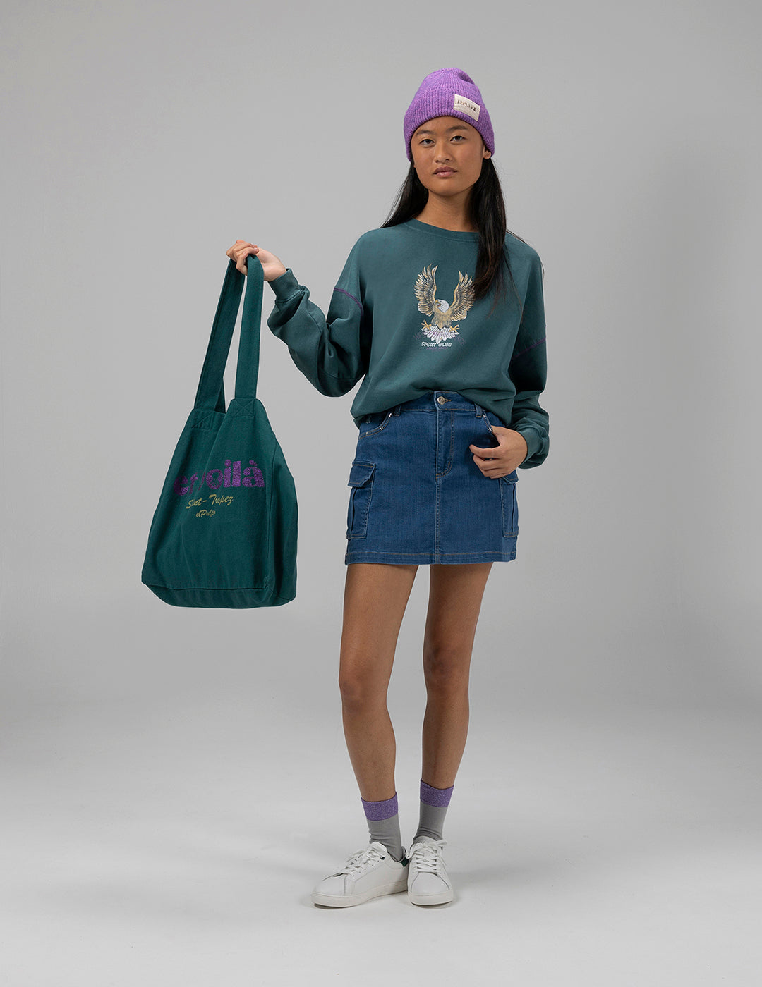 TEEN BOTTLE GREEN EAGLE SWEATSHIRT