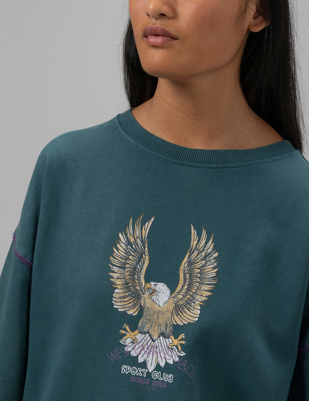 SUDADERA TEEN ÁGUILA VERDE BOTELLA