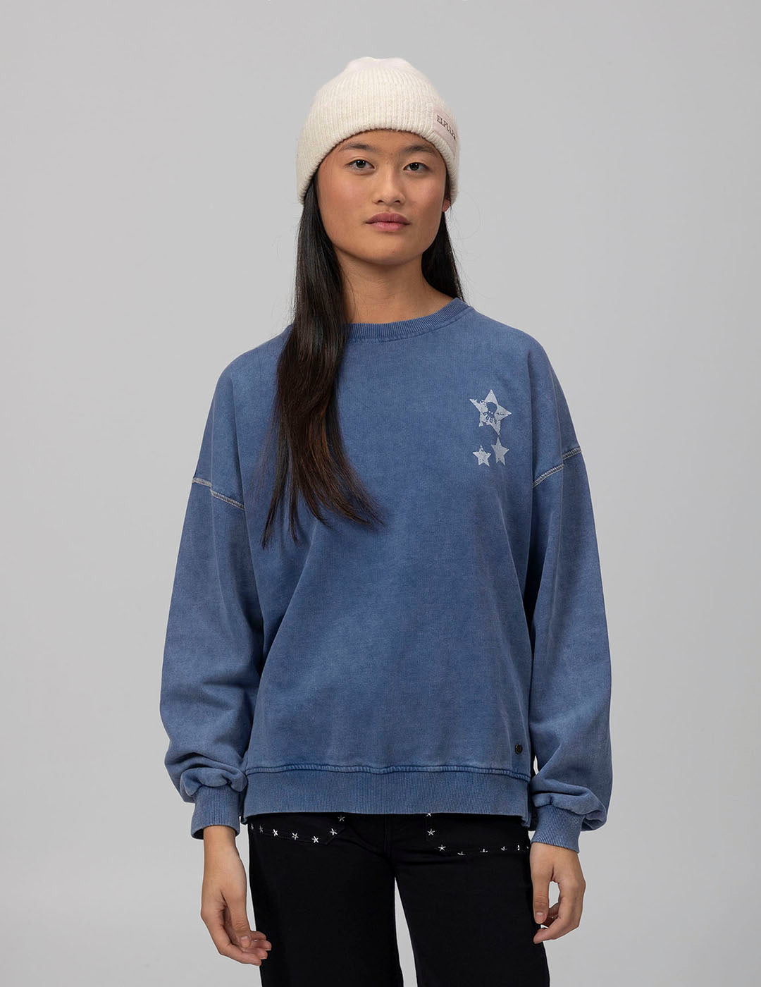 TEEN ROUTE 66 INDIGO DELAVE SWEATSHIRT