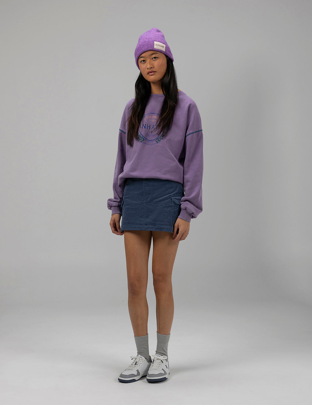 TEEN MANHATTAN PURPLE SWEATSHIRT